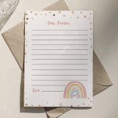 Carte de message Boho Rainbow Time Capsule Note