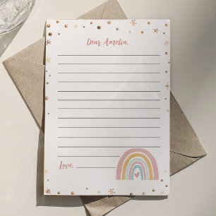 Carte de message Boho Rainbow Time Capsule Note