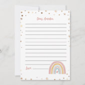 Carte de message Boho Rainbow Time Capsule Note (Devant)