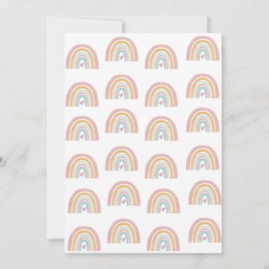 Carte de message Boho Rainbow Time Capsule Note (Dos)