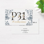 Carte de message chrétienne Watercolor Proverbs 31 (Bureau)