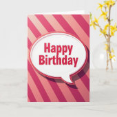Carte de message d'anniversaire Rose (Fleur jaune)