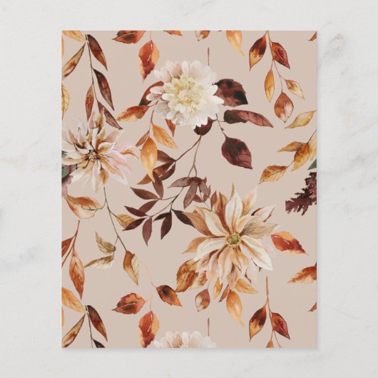 Carte de message d'automne (Dos)