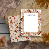 Carte de message d'automne