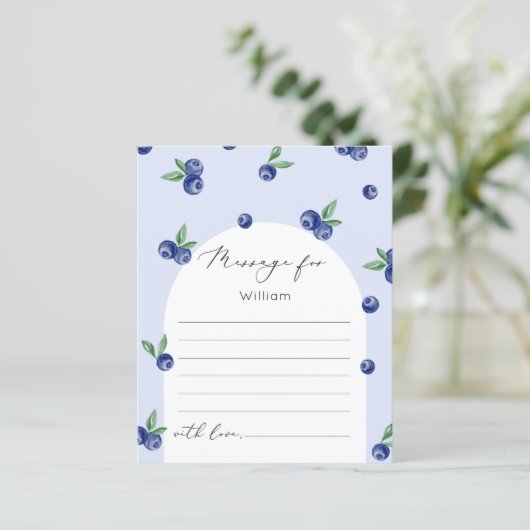 Carte de message de capsule de première fois de ba (Debout devant)