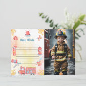 Carte de message de capsule temporelle de camion d (Debout devant)