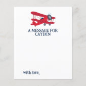 Carte de message de capsule temporelle pour le pre (Devant)