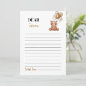 Carte de message de la capsule de l'heure d'annive (Debout devant)