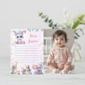 Carte de message de la Capsule de temps de chat Cu (Debout devant)