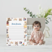 Carte de message de la Capsule de temps de chat Cu (Debout devant)