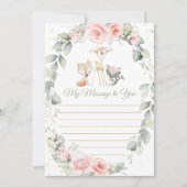 Carte de message de la capsule de temps floral pou (Devant)