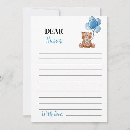 Carte de message de la capsule d'heure d'anniversa (Devant)