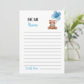 Carte de message de la capsule d'heure d'anniversa (Debout devant)