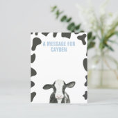 Carte de message de la Capsule Heure de naissance (Debout devant)