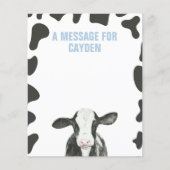 Carte de message de la Capsule Heure de naissance (Devant)