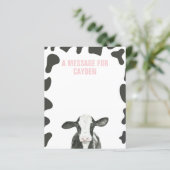 Carte de message de la Capsule Heure de naissance (Debout devant)