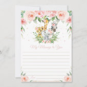 Carte de message de la Capsule Temps Floral Animau (Devant)