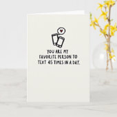 Carte de message de ma personne préférée (Fleur jaune)