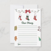 Carte de message de note d'anniversaire de Noël (Devant)