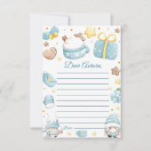 Carte de message de note d'anniversaire Noël (Devant)