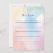 Carte de message de note de la Capsule Arc-en-ciel (Devant)