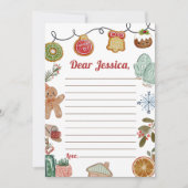 Carte de message de note de la capsule Cookies de (Devant)