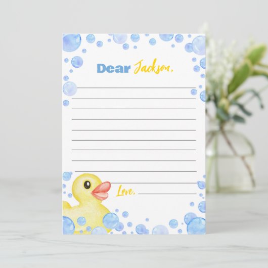 Carte de message de note de la capsule de temps de (Debout devant)