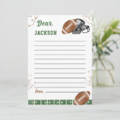 Carte de message de note de la capsule de temps de (Debout devant)