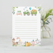 Carte de message de note de la capsule de temps de (Debout devant)