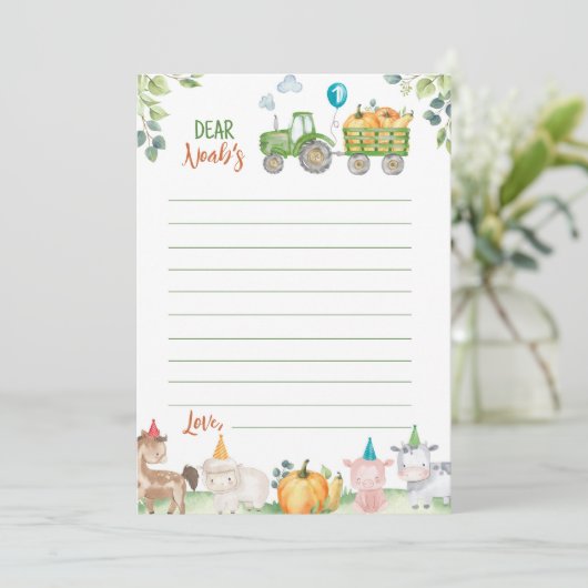 Carte de message de note de la capsule de temps de (Debout devant)