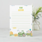 Carte de message de note de la capsule de temps de (Debout devant)