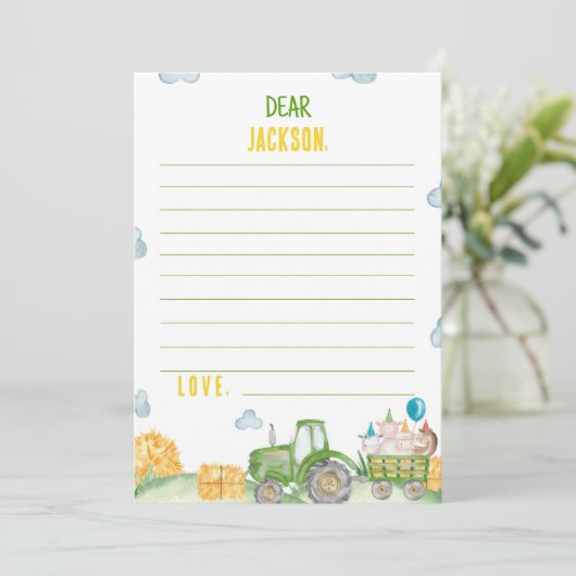 Carte de message de note de la capsule de temps de (Debout devant)