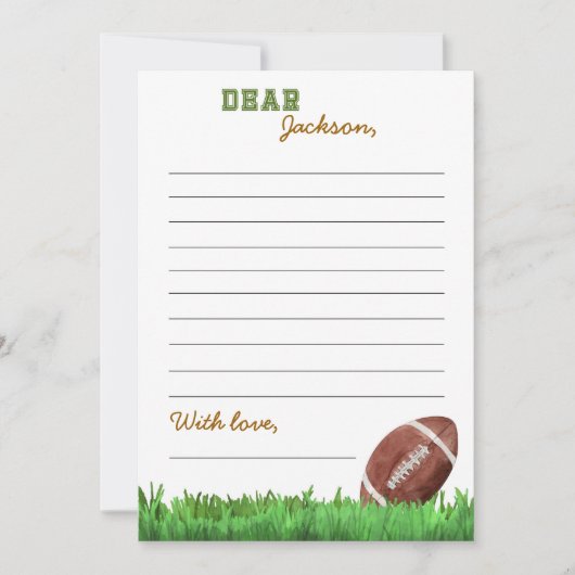 Carte de message de note de la capsule de temps de (Devant)