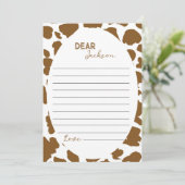 Carte de message de note de la capsule de temps de (Debout devant)