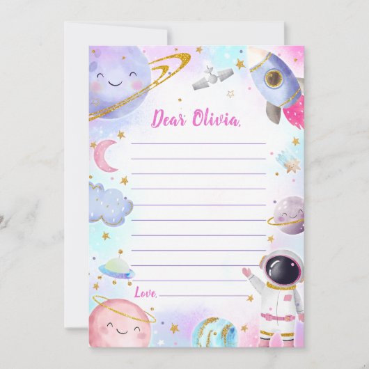 Carte de message de note de la capsule de temps ex (Devant)