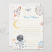 Carte de message de note de la capsule de temps ex (Devant)