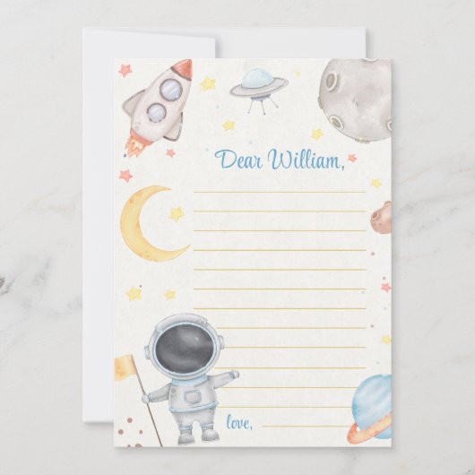 Carte de message de note de la capsule de temps ex (Devant)