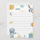 Carte de message de note de la capsule de temps ex (Devant)