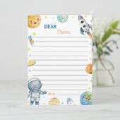 Carte de message de note de la capsule de temps ex (Debout devant)