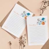 Carte de message de note de la capsule de temps ex