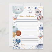 Carte de message de note de la capsule de temps ex (Devant)