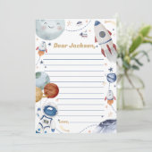 Carte de message de note de la capsule de temps ex (Debout devant)