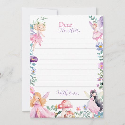 Carte de message de note de la capsule de temps Fa (Devant)