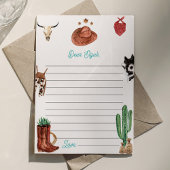 Carte de message de note de la capsule de temps We