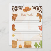 Carte de message de note de la capsule de temps We (Devant)