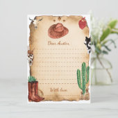 Carte de message de note de la capsule de temps We (Debout devant)