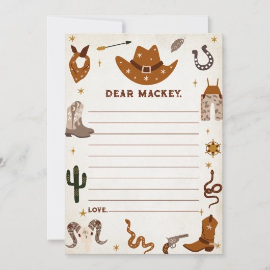 Carte de message de note de la capsule de temps We (Devant)