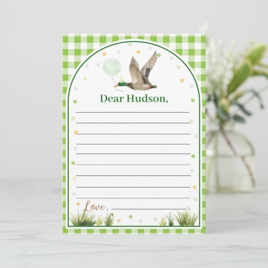 Carte de message de note de la capsule d'un chance (Debout devant)