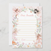 Carte de message de note de la capsule Fairy Garde (Devant)