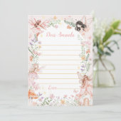 Carte de message de note de la capsule Fairy Garde (Debout devant)